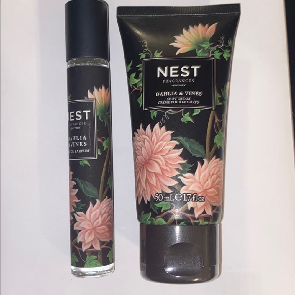 NEW NEST dahlia & vines lotion and travel spray